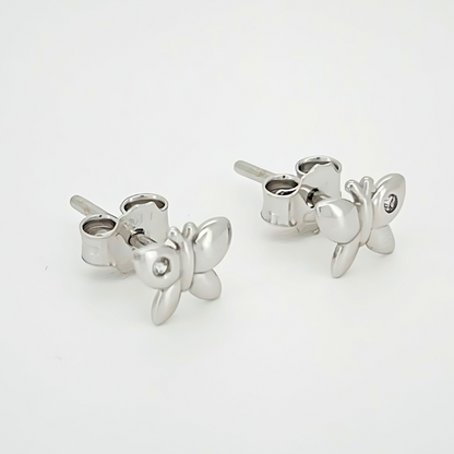 Butterfly Sparkle" Stud Earrings