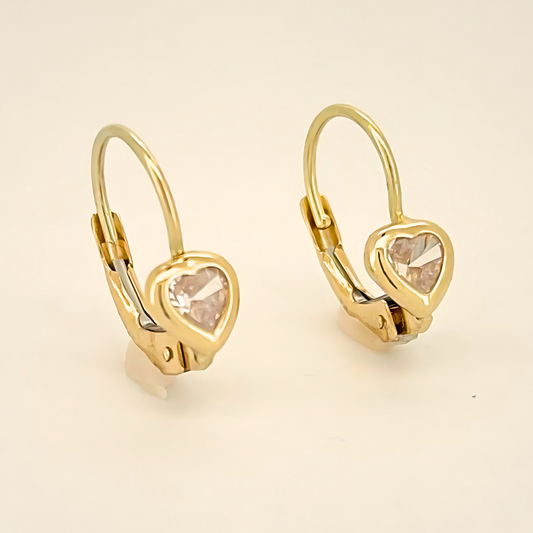 Heartlight" Heart-Shaped Earrings