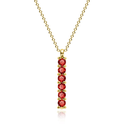 "Magic" Necklace with Gold Pendant and Diamonds