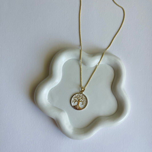 Gold Necklace with "Tree of Life" Pendant