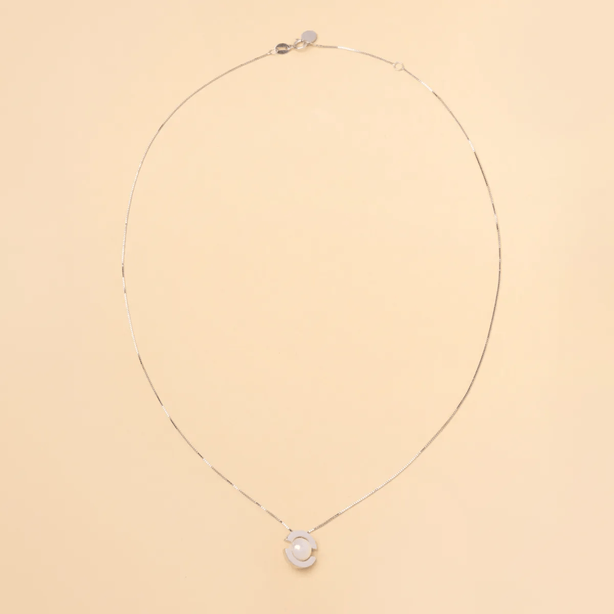 "AURORA" Necklace in Gold with Natural Pearls